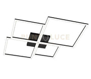 FOUR SQUARES APPLIQUE-PLAFONIERA 90 CM. NERO 1162-90-NE
