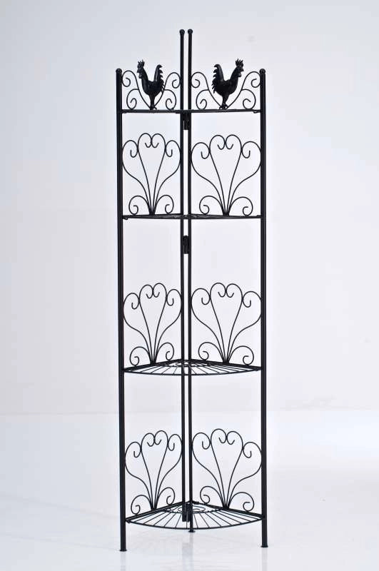 Scaffale Angoliera Marie in Ferro nero