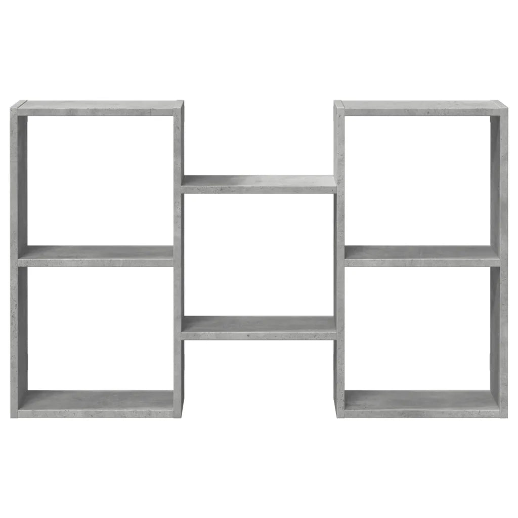 Scaffale a Muro Grigio Cemento 96x18x60 cm in Truciolato 853230