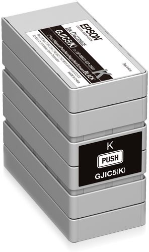 Epson gjic5(k): ink cartridge for colorworks c831 and gp-m831 (black) - C13S020563