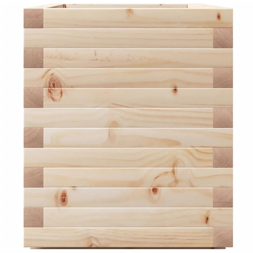 Fioriera rialzata per piante fiori patio giardino 70 x 40 x 49,5 cm legno di pino massiccio marrone 02_0037787