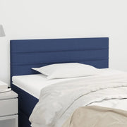 Testiera-Testata-Testiera Decorativa Blu 100x5x78/88 cm in Tessuto 548044