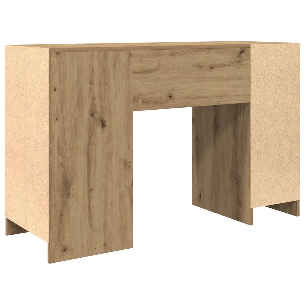 Scrivania Rovere Artigianale 120x42x76 cm in Legno Multistrato
