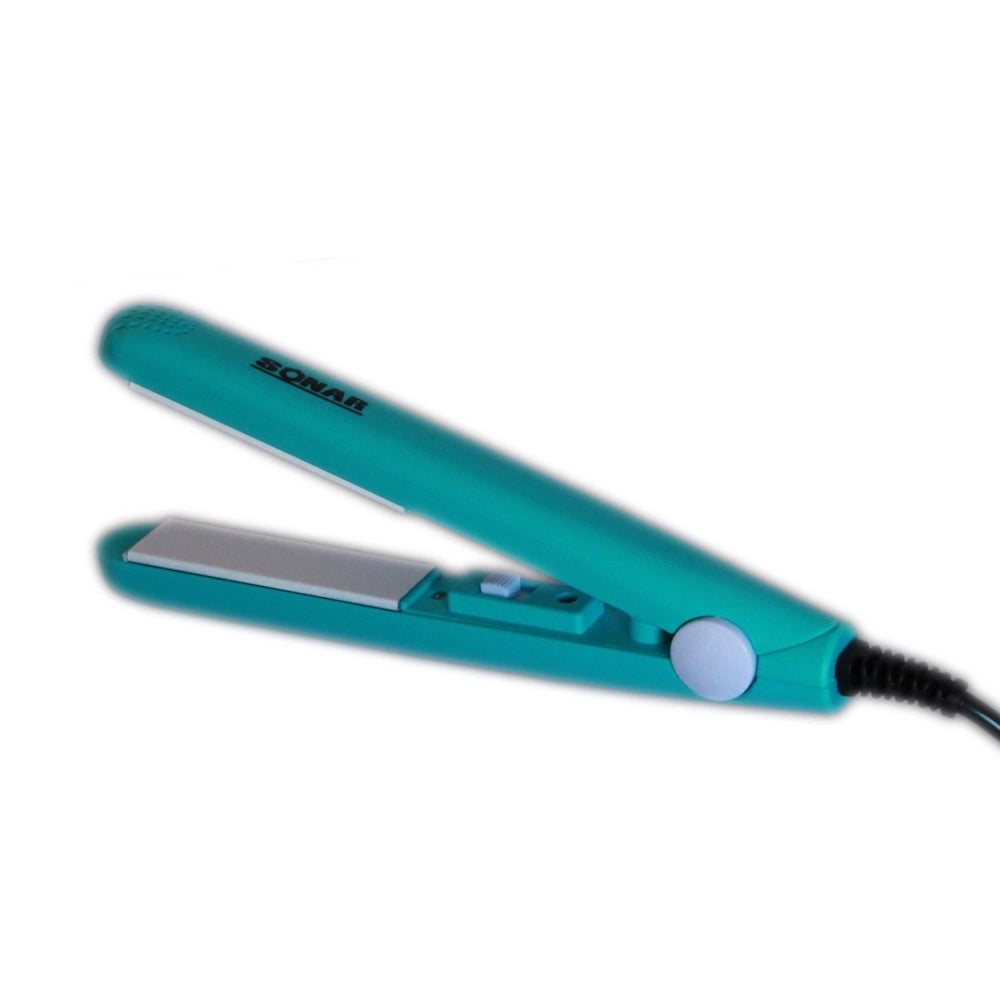 Trade Shop - Mini Piastra In Ceramica Per Capelli Lisci Da Viaggio Borsa 200°c 20w Sonar Sn02 -