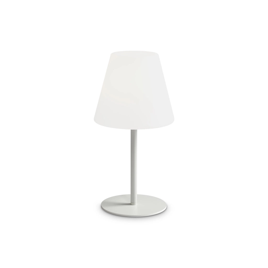 Lampada Da Tavolo Per Esterno Arcadia 1 Luce E27 Bianca Ip44