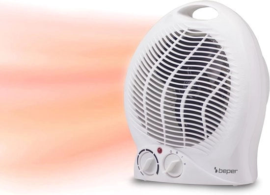 Ventilatore elettrico a riscaldamento 2000 Watt - Cappa ceramica con 3 modalità e modalità Eco - Ventilatore riscaldatore silenzioso