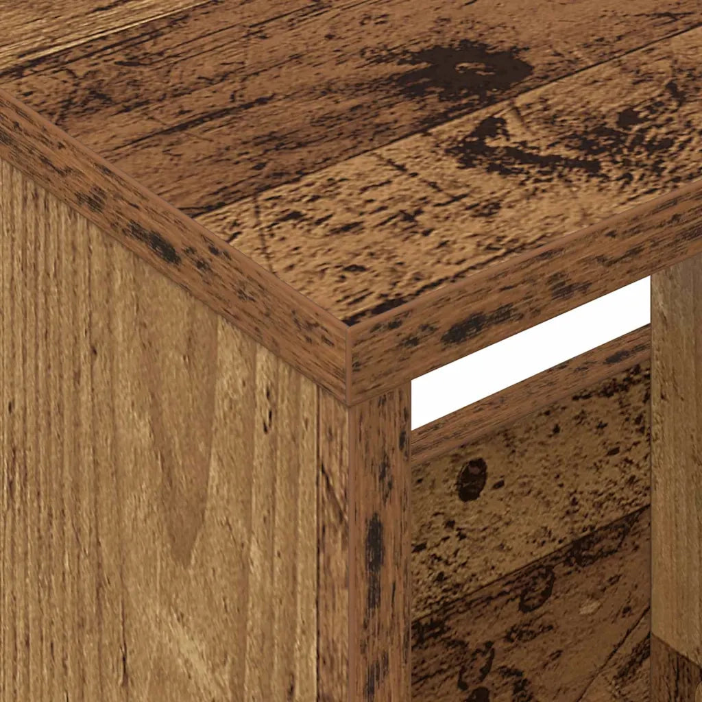 Scaffale per riviste 2 pz Legno vecchio 35 x 30 x 45 cm CFW2667023
