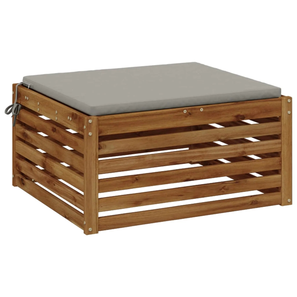 Cuscino per Sedia in Unico Pezzo SOEST 100% Poliestere Grigio 944971