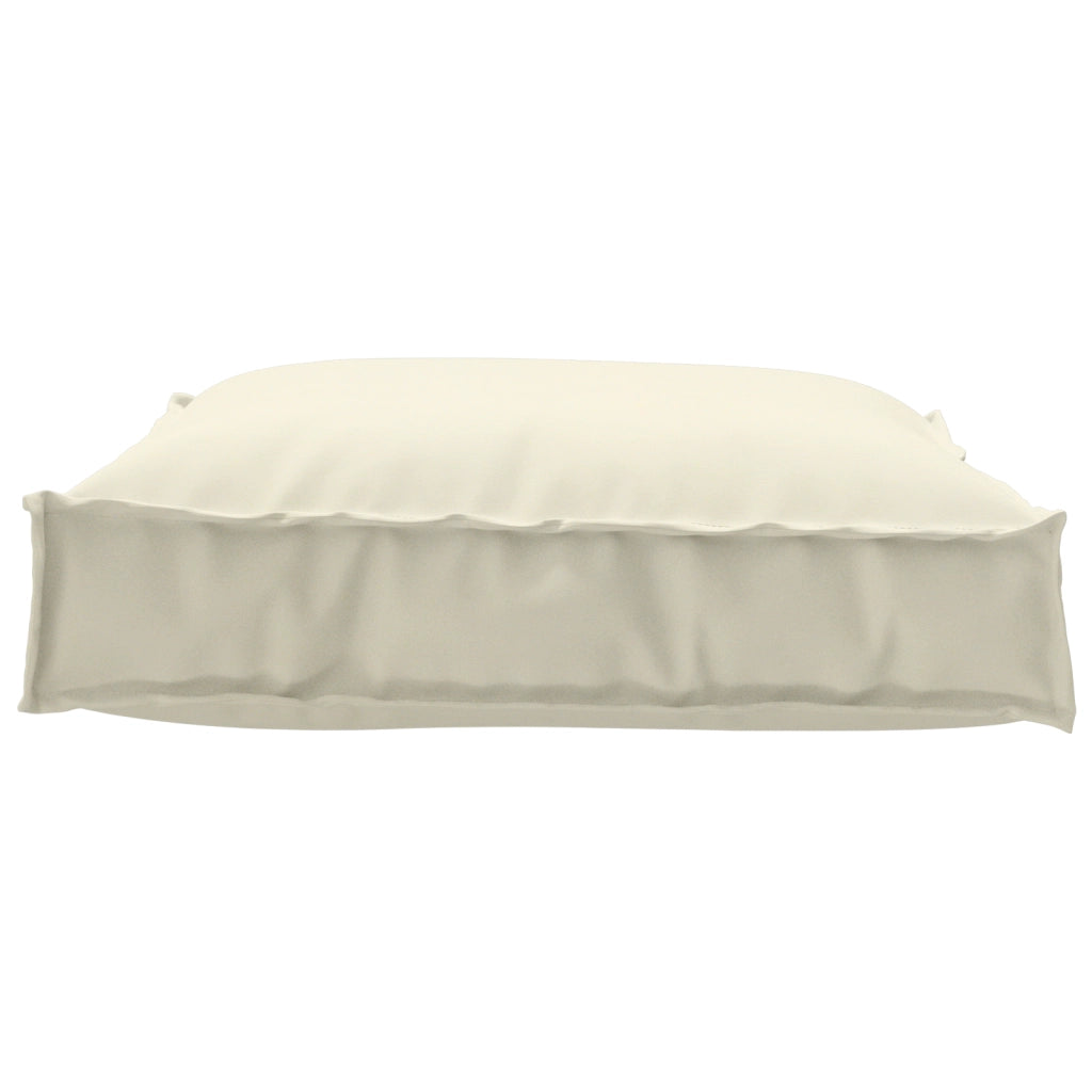 Cuscino per pallet  per seduta crema 70x70x12 cm in tessuto Oxford