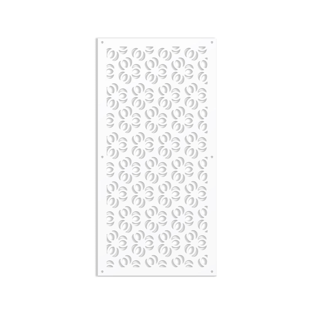 ELLISSE - Pannello in PVC traforato - Parasole Colore: bianco, Misura: 50x150 cm