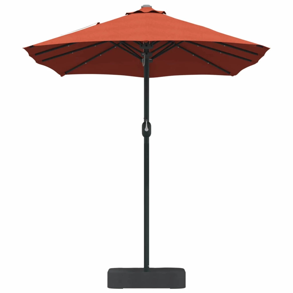 Ombrello da giardino Terracotta 385 x 209 x 244 cm Poliestere 42003288