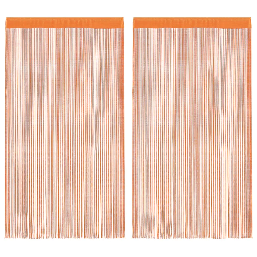 Tende a Filo 2 pz Arancio 140x250 cm 4102044