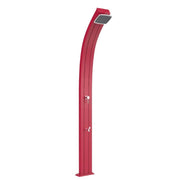 Doccia Tradizionale In Alluminio Spring Con Miscelatore E Lavapiedi Colore Rosso Cv-A125/3027