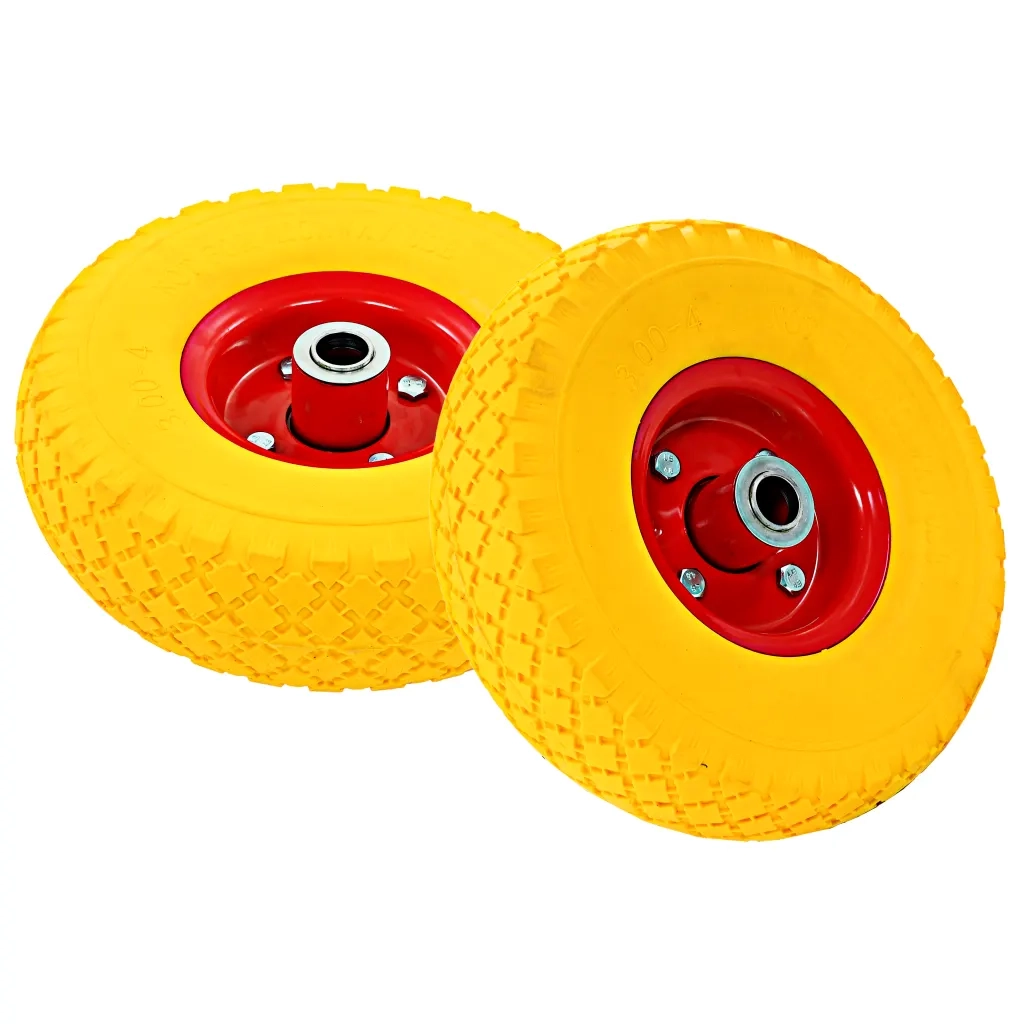 Ruote Carrello a Mano 4 pz Gomma 3.00-4 (245x82)cod mxl 129177