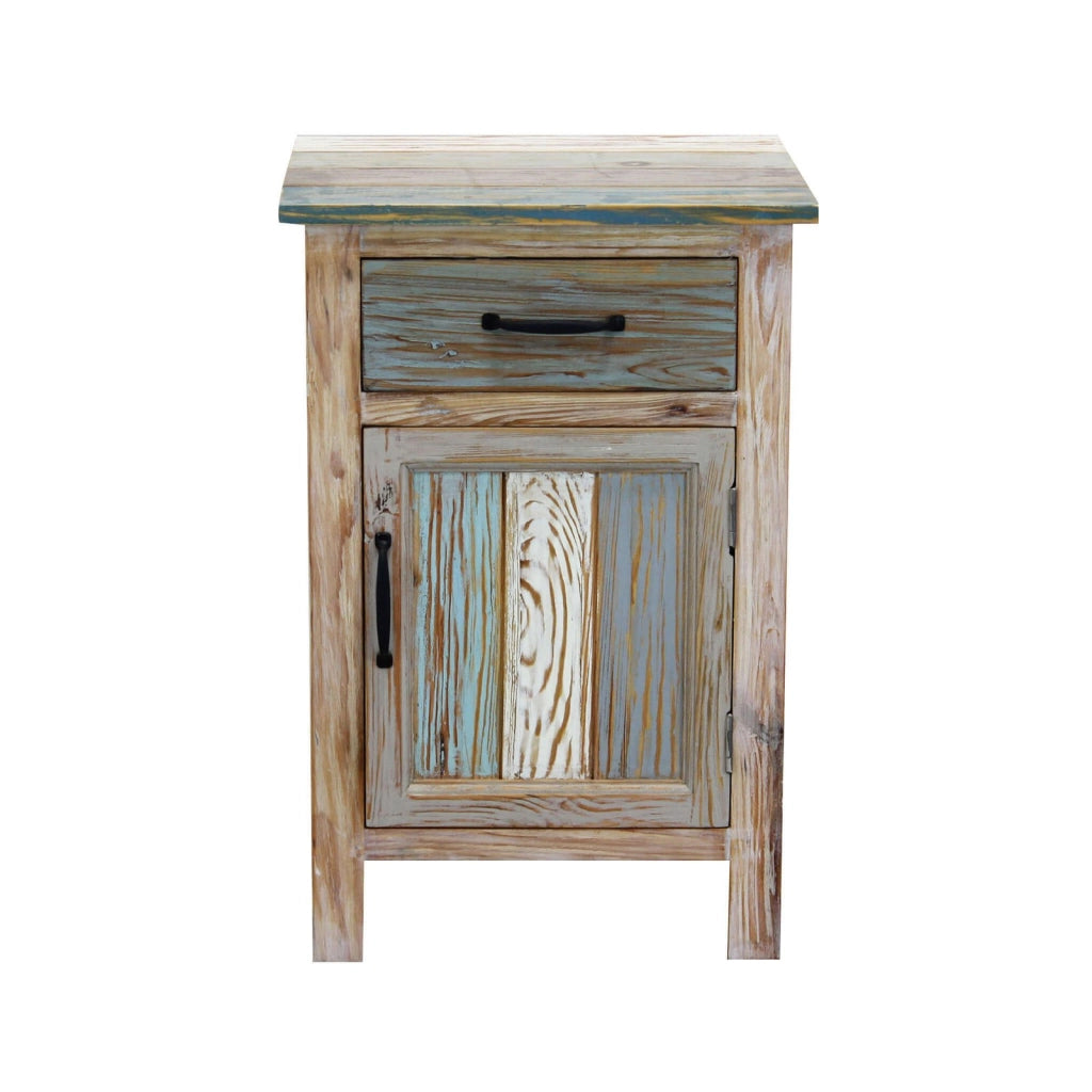Comodino colorato in Legno Composito cm 45x40x68 - FREDDY