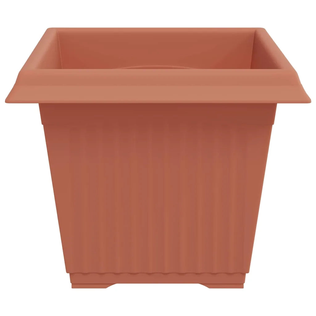 Vaso quadrato per fiori 24 pcs Rosso Mattone Plastica 42020344