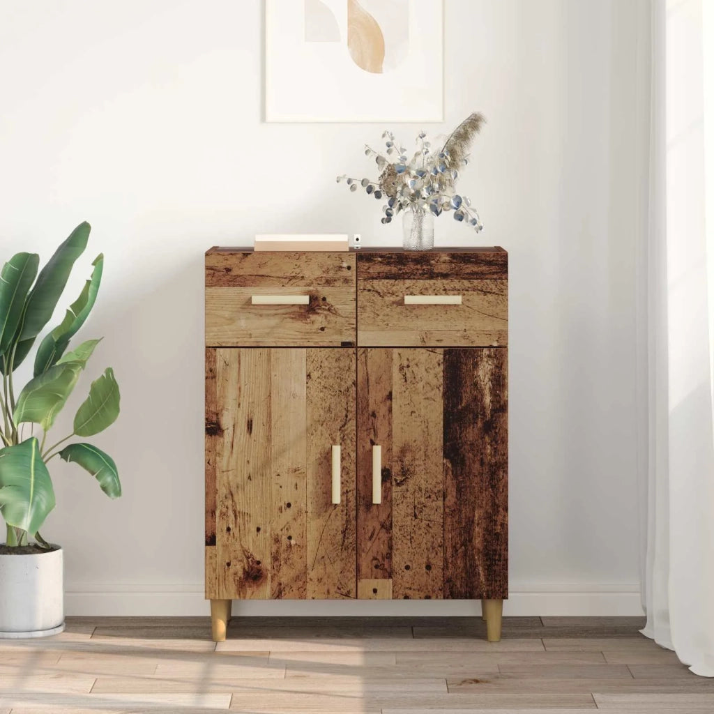 Credenza | Madia | Buffet da pranzo | Armadio da pranzo Legno vecchio 34 x 69.5 x 89 cm Legno multistrato