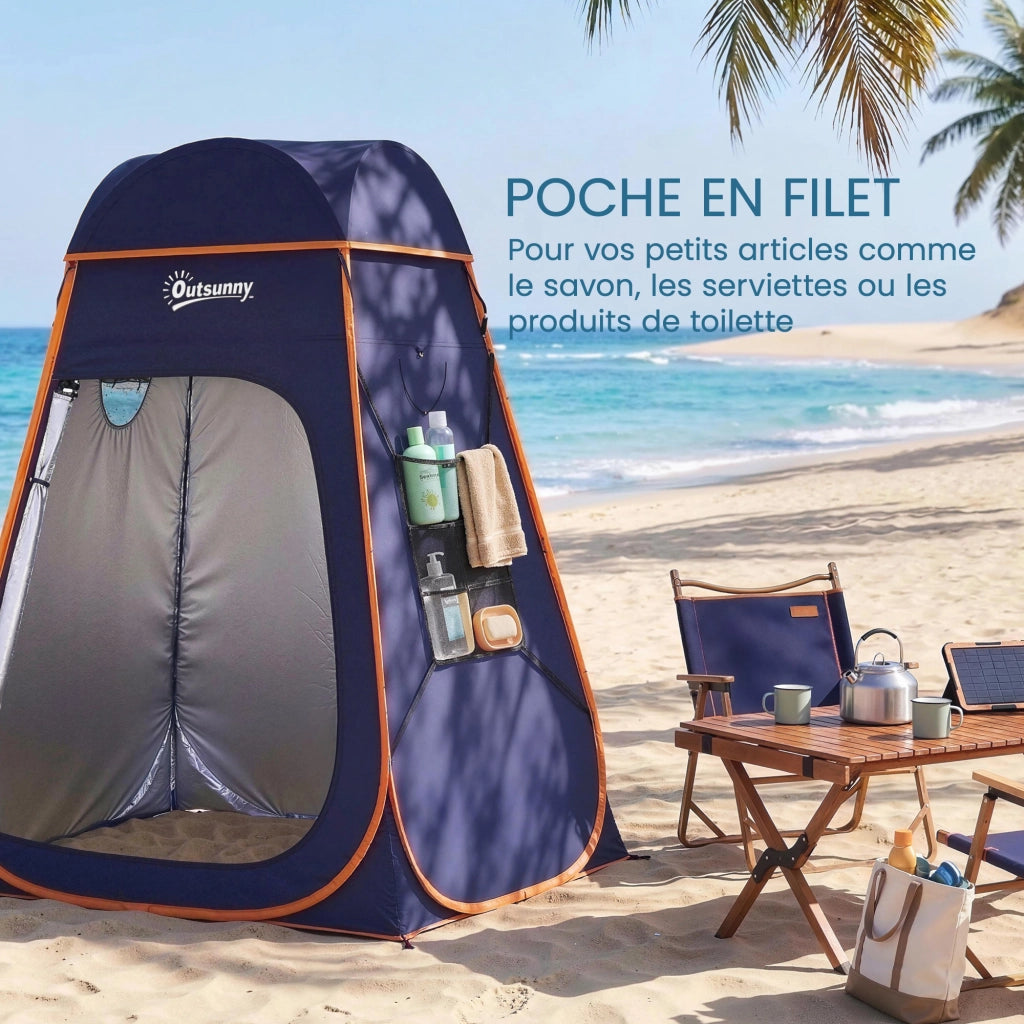 Tenda Doccia Portatile Pop Up ¨C zephmum ¨C Blu 152x152x200 cm