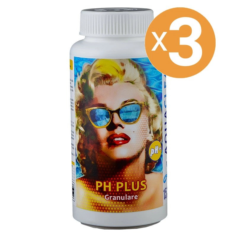 Correttore Ph Plus Granulare Piscina, 3 Confezioni Da 1 Kg