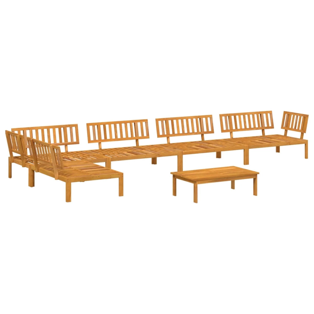 Set di divani con cuscino 6 pcs Talpa Legno di Acacia Massello 3418589