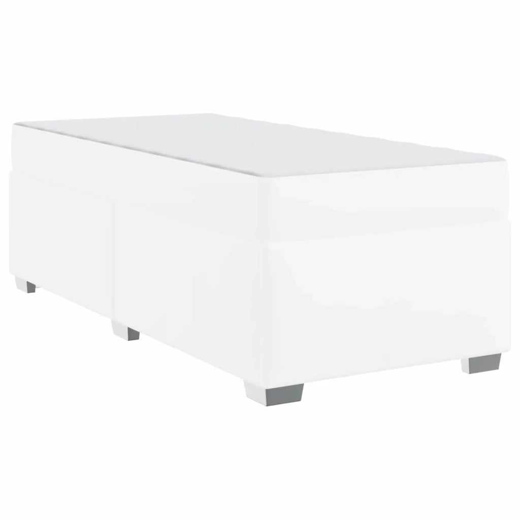 Struttura del letto con materasso Bianco 100 x 200 cm Tessuto 3399227
