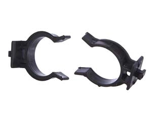 GANCI PER ZOCCOLO CUCINA IN PLASTICA NERA- - ø mm.28 - 200 pezzi