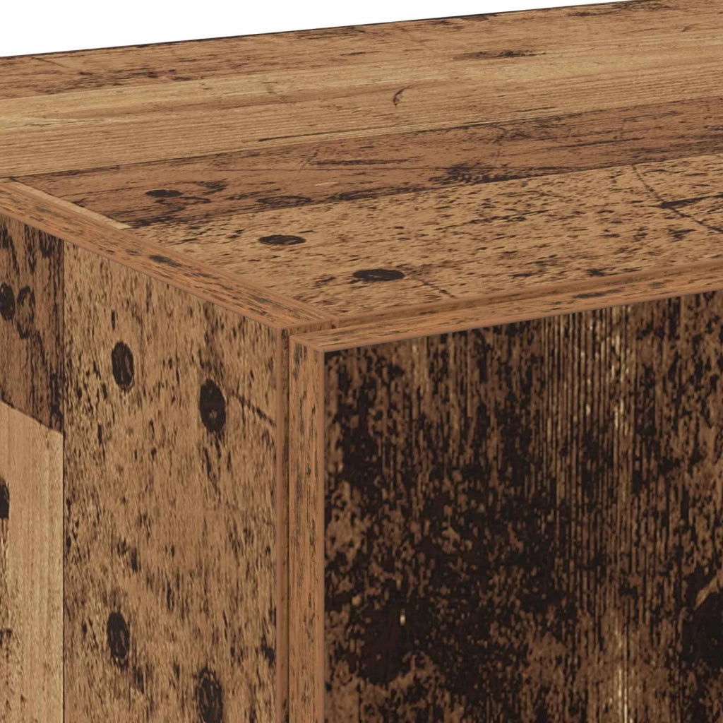 Credenza 2 pcs Legno vecchio 70 x 42,5 x 185 cm 3365588