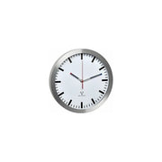 TFA-Dostmann 60.3528.02 Orologio da Parete Radiocontrollato Movimento Silenzioso Diametro 30 cm Colore Alluminio Bianco
