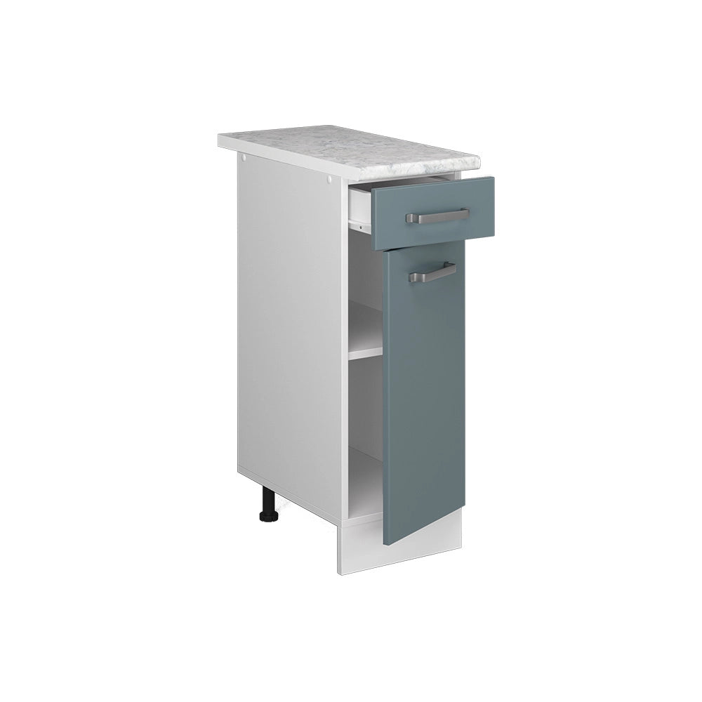 Vicco Mobiletto base per cucina Grigio-blu 30 cm , PL Marmo