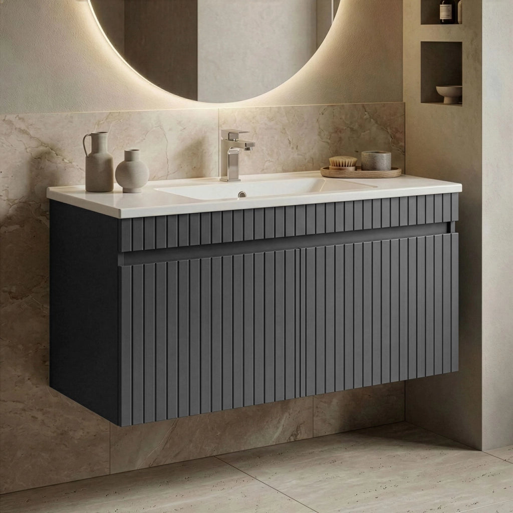 Mobile lavabo "Tivoli 100" - 100 x 45 x 57 cm - Antracite opaco