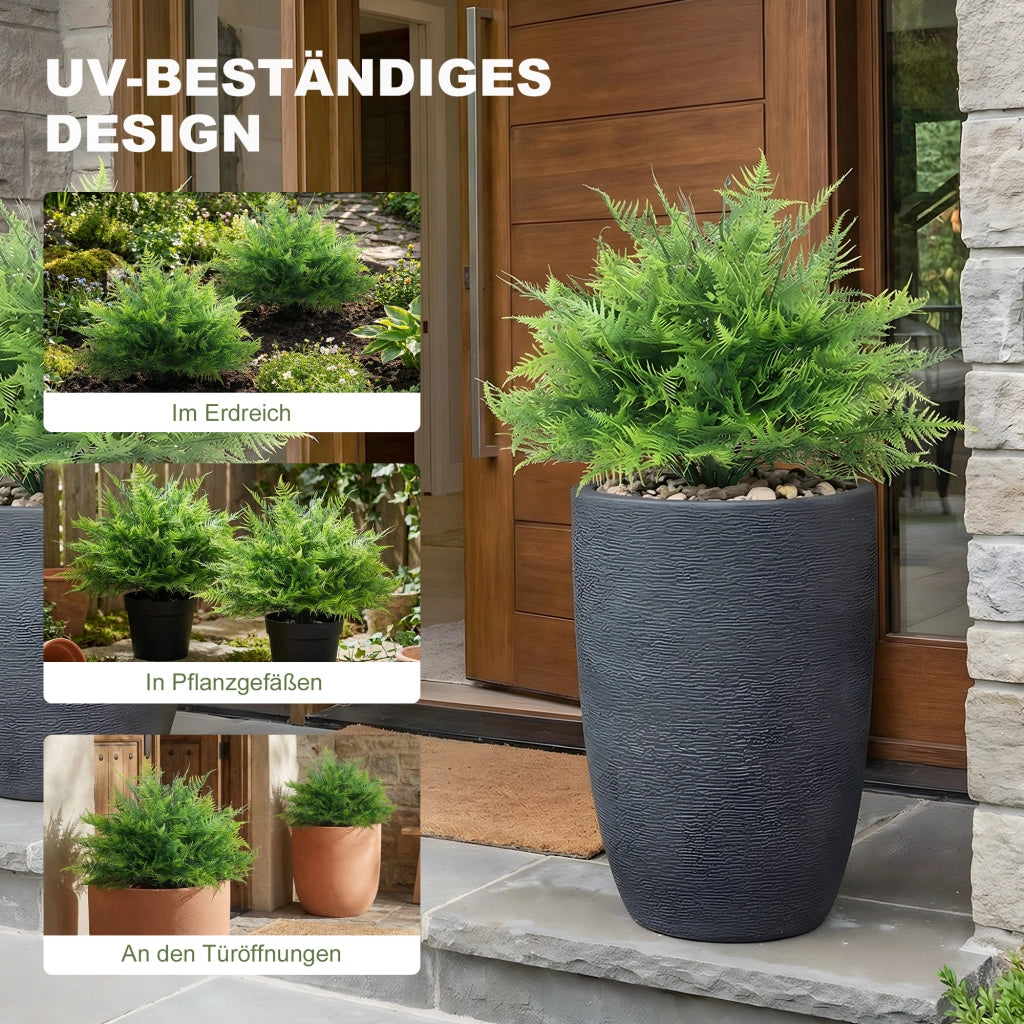 Set di 2 piante artificiali Boston Fern ¨C zephmum ¨C verde 60 cm