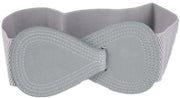 Cinturino per donna - Cinturino elastico - Rasoio per cintura - Cinturino retrò - Adatto per vita 66-85 cm - Pelle sintetica 5,7 cm larga