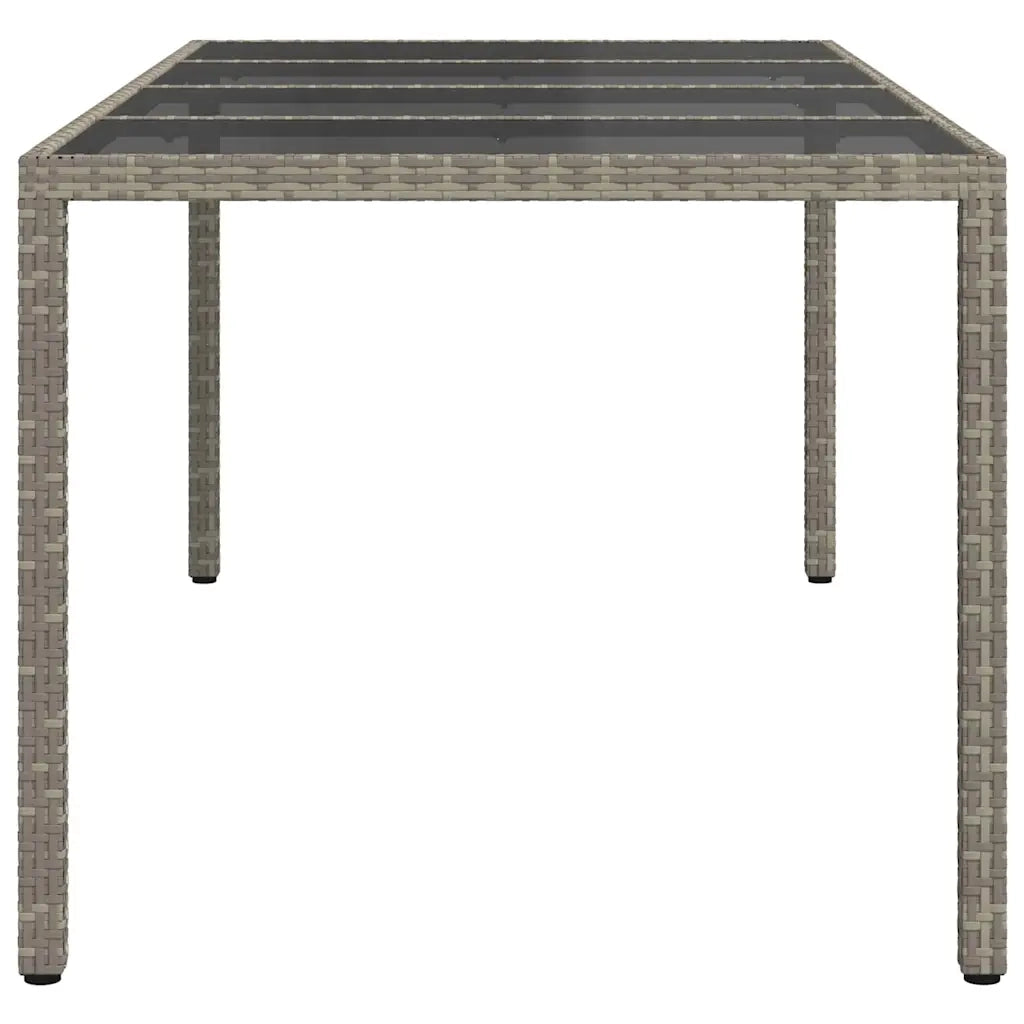 Tavolo da Giardino Grigio 190 x 90 x 75 cm polyrattan 362548