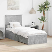 Struttura del letto-Giroletto Grigio Certo e Argento 70 x 190 cm 871691