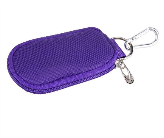 Set di contenitori per oli essenziali 10 pezzi - Tasca di stoccaggio - Catena di chiusura - Fazzoletto di Oxford - Leggero - Dimensioni 11,3 x 7 x 1 cm - Set di contenitori per oli essenziali