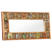 Specchio Decorato con Buddha 110x50 cm in Massello di Recupero cod mxl 59819