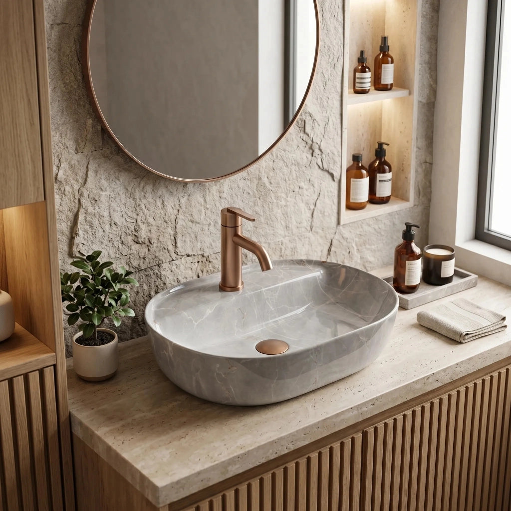 Lavabo Da Appoggio Rea Aura 51 Kashmir