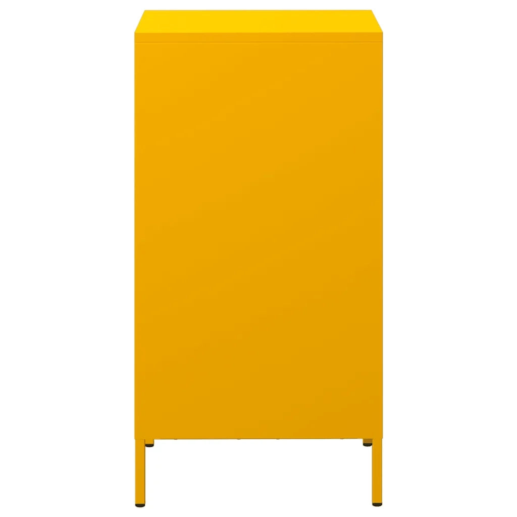 Credenza-Buffet-Armadio da cucina Giallo Senape 35x39x73,5 cm Acciaio Laminato a Freddo 151000
