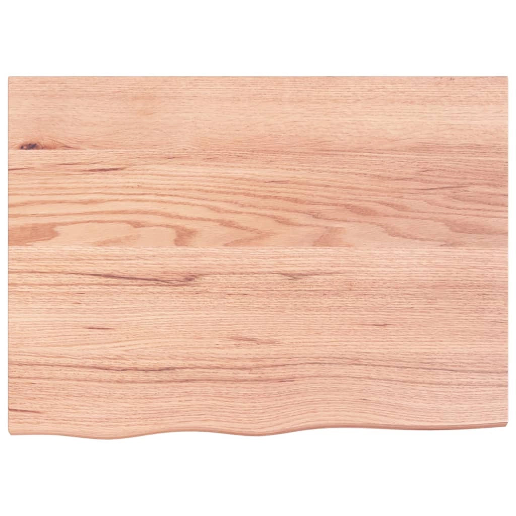 Piano Bagno Marrone 80x60x(2-6) cm Legno Massello Trattatocod mxl 122379