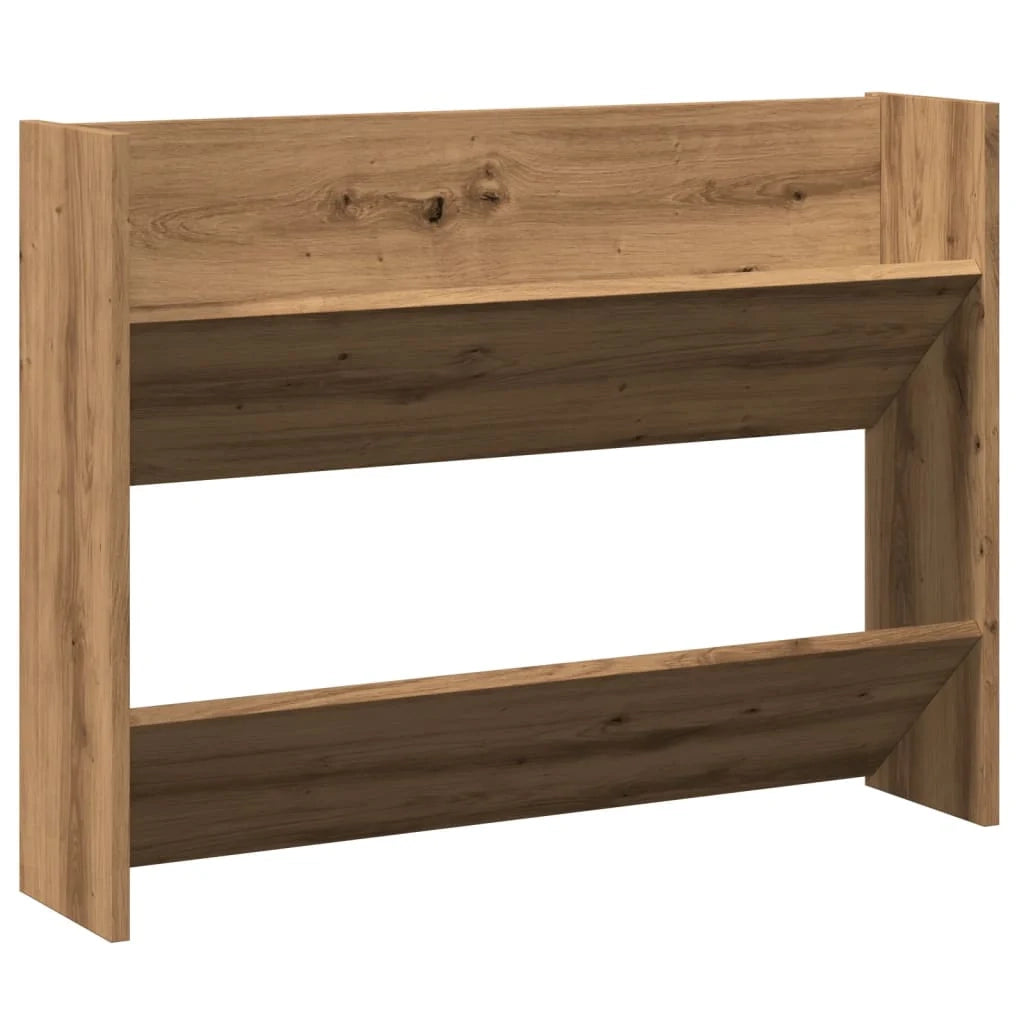 Scarpiera mobile contenitore per scarpe ingresso/corridoio/soggiorno montaggio a parete realizzata a mano legno ingegnerizzato marrone 02_0021905