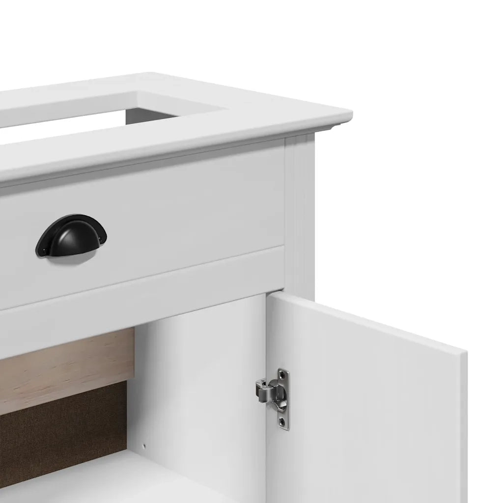 Mobile Lavabo da Bagno-Armadietto da bagno BODO Bianco 70x35x80 cm