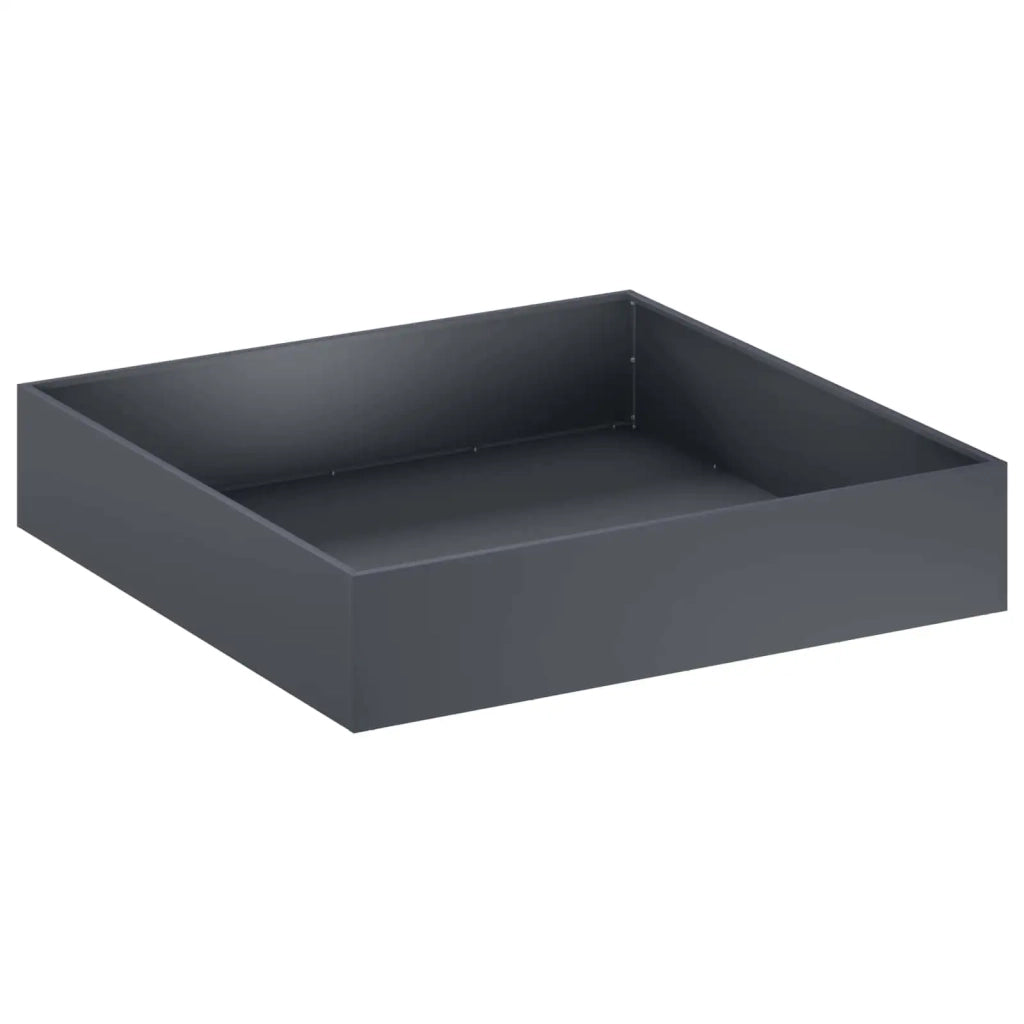 Vaso da giardino 2 pz Antracite 80 x 80 x 20 cm 8005013