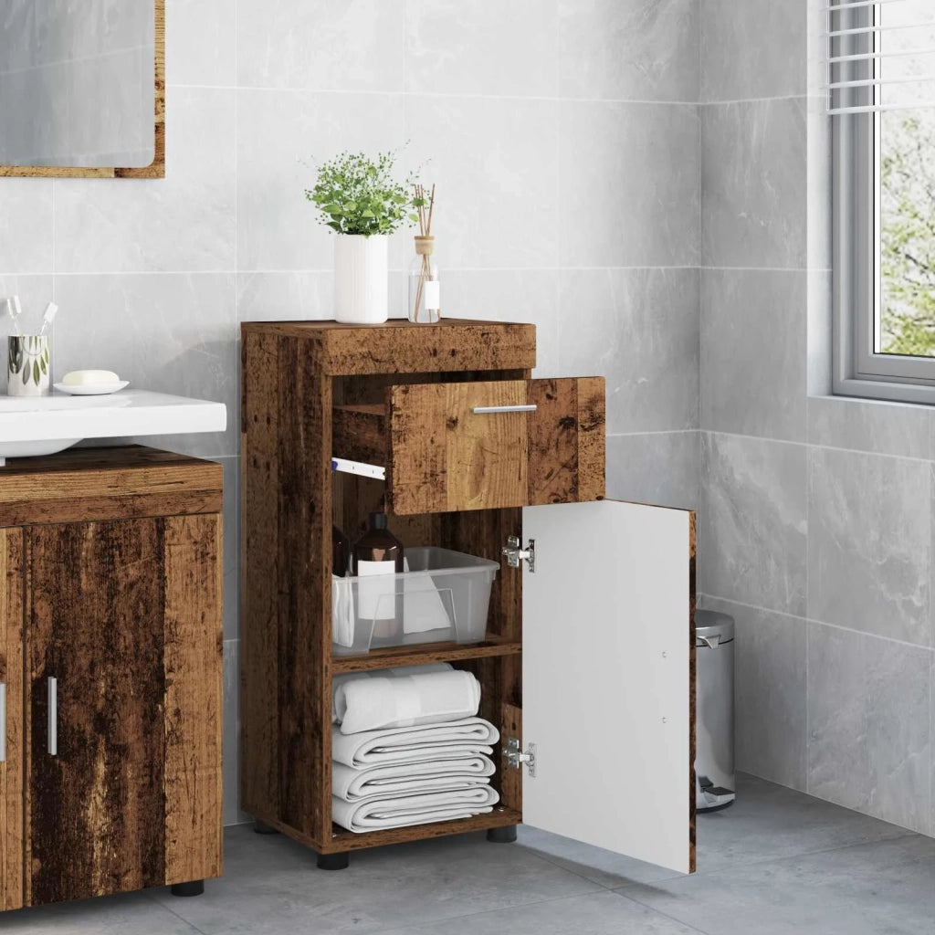 Set di Armadi da Bagno TULUM Legno vecchio 37 x 31,5 x 82 cm