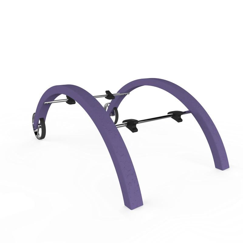 Supporto Con Ruote E Braccioli Per Chaise Longe In Polietilene Colore Viola Cv-S910/4005