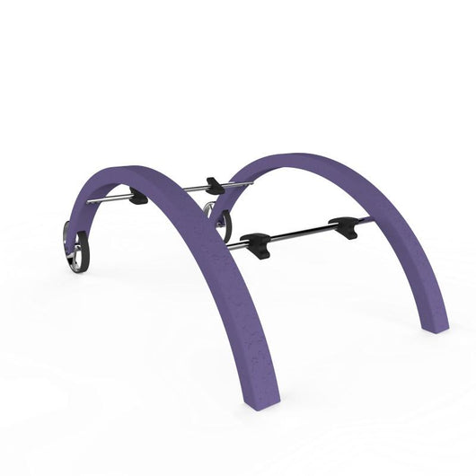 Supporto Con Ruote E Braccioli Per Chaise Longe In Polietilene Colore Viola Cv-S910/4005