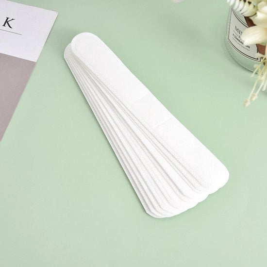 100 pezzi di protezione per collo assorbenti, adesivi per capi e cappelli ultradiscreti da gettare via, materiali per la pelle amichevoli per un comfort durante il porto. Assorbe il sudore velocemente.