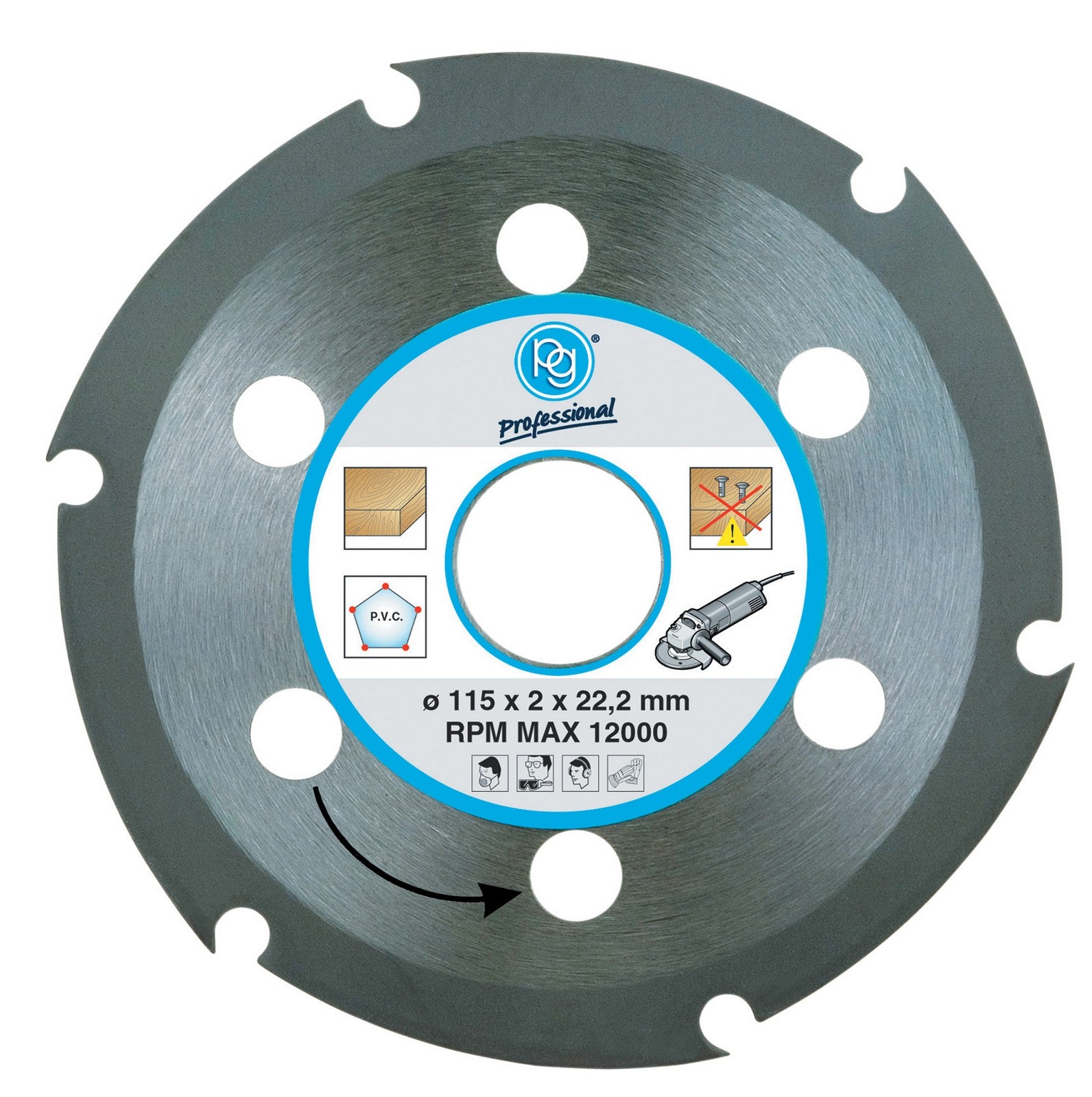 poggi art. 419.90 disco x legno mm.115x2x22,2 cod:ferx.49925