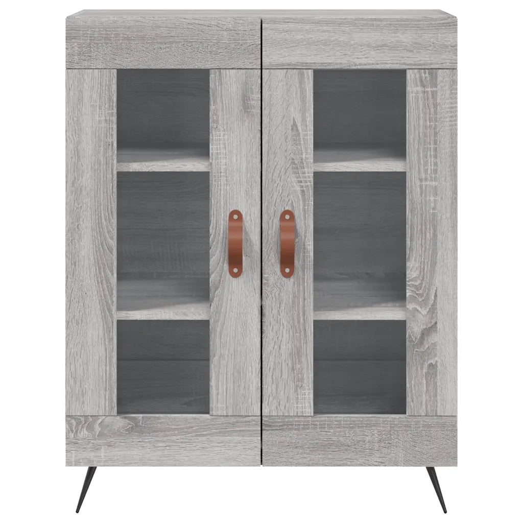 Credenza Grigio Sonoma 69,5x34x90 cm in Legno Multistrato 827762