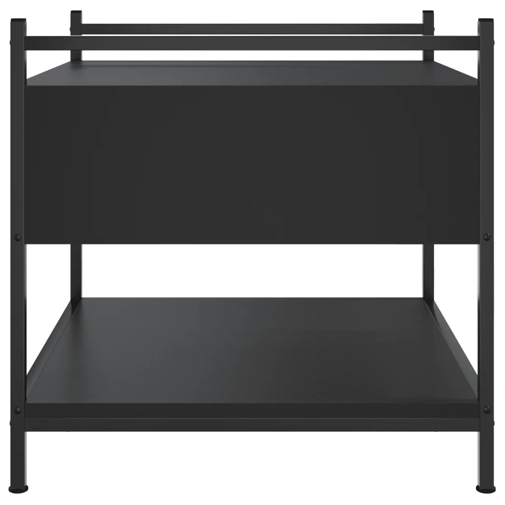 Tavolino da salotto | Tavolino da caff¨¨ | Tavolino da Soggiorno Nero 50x50x50 cm in Legno Multistrato