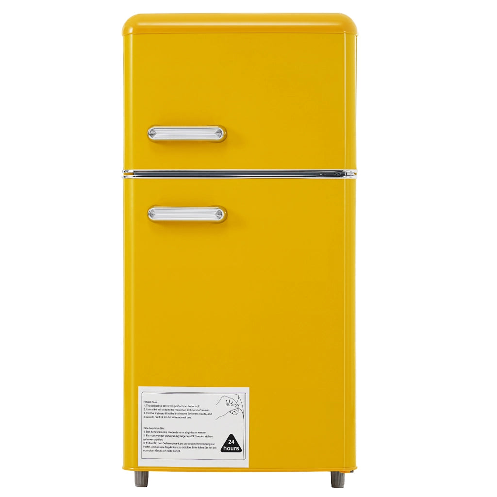 Frigorifero Retro Doppia Porta con Congelatore ¨C MINIMAL ¨C 72L, Classe E, LED